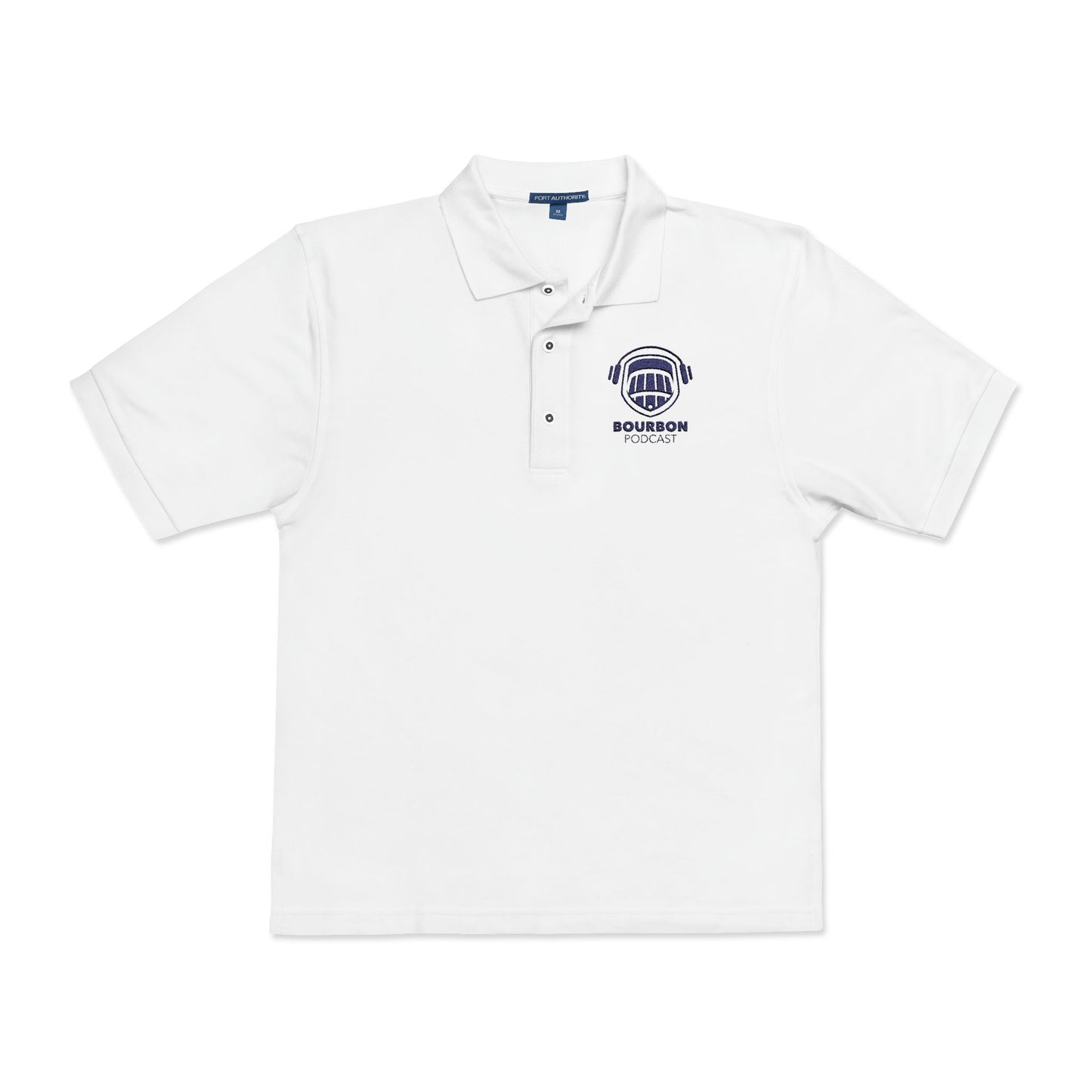 Bourbon Podcast Unisex Embroidered Polo Shirt - Classic Style for Casual Occasions